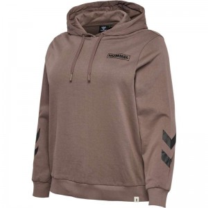 T Shirts Hummel Legacy Wo Regular Plus Femme Marron | 813257-969
