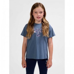 T Shirts Hummel Libi Enfant Bleu | 529860-202