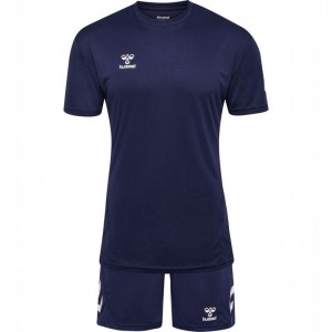 T Shirts Hummel Logo Homme Bleu Marine | 603154-571