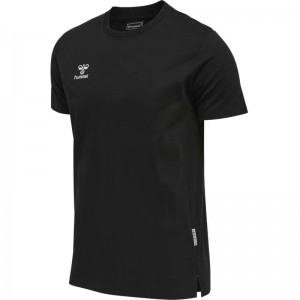 T Shirts Hummel Move Grid Cotton S/S Homme Noir | 003441-288