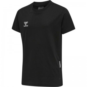 T Shirts Hummel Move Grid Cotton S/S Kid Enfant Noir | 243856-788