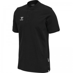 T Shirts Hummel Move Grid Polo Homme Noir | 063541-712