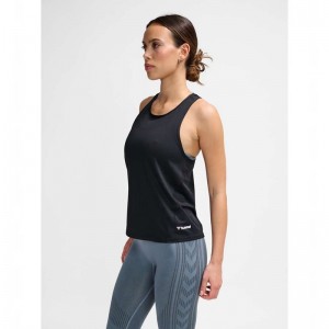 T Shirts Hummel Mt Aura Mesh Femme Noir | 272938-365