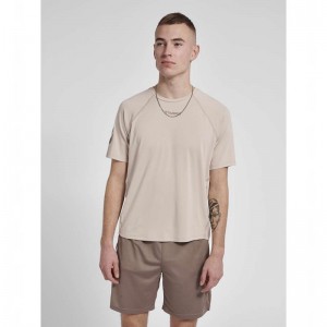 T Shirts Hummel Mt Laze Homme Beige | 206319-231