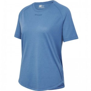 T Shirts Hummel Mt Vanja Femme Bleu | 910893-096