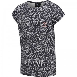 T Shirts Hummel Nanna S/S Enfant Noir | 641610-429