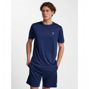 T Shirts Hummel Pulse Training S/S Homme Bleu Marine | 261590-178