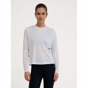 T Shirts Hummel Pulse Workout W L/S Femme Blanche | 860188-433
