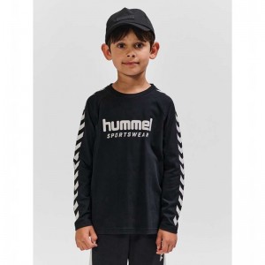 T Shirts Hummel Ready L/S Enfant Noir | 849915-873