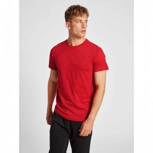 T Shirts Hummel Red Basic S/S Homme Rouge | 720649-231