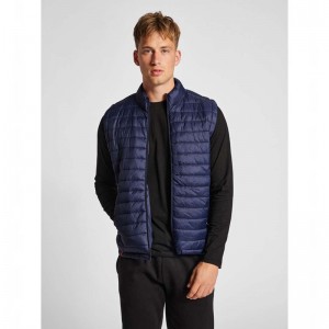T Shirts Hummel Red Quilted Homme Bleu Marine | 979729-476