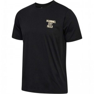 T Shirts Hummel Regular Graphic S/S Homme Noir | 245132-771