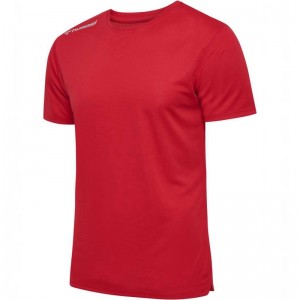 T Shirts Hummel Run S/S Homme Rouge | 904981-999