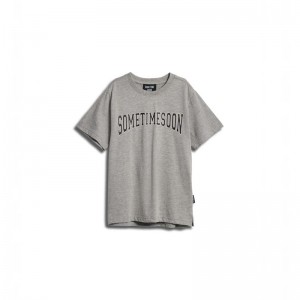T Shirts Hummel Stsocean S/S Enfant Grise | 660871-334