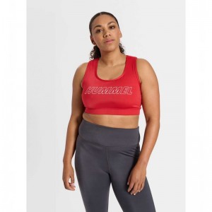 T Shirts Hummel Te Curvy Plus Femme Rouge | 383341-291
