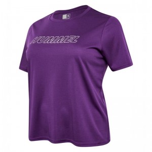 T Shirts Hummel Te Curvy Plus Femme Violette | 688247-882
