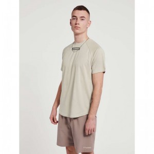T Shirts Hummel Te Topaz Homme Beige | 868893-747