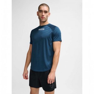 T Shirts Hummel Te Topaz Homme Bleu | 641514-990