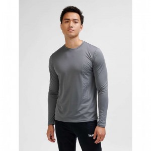 T Shirts Hummel Te Topaz L/S Homme Grise | 495673-681