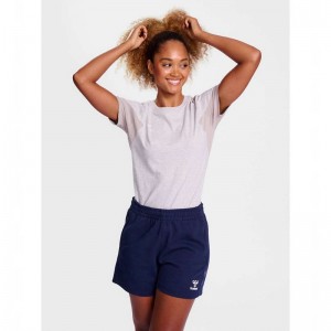 T Shirts Hummel Travel S/S Femme Grise | 210392-365
