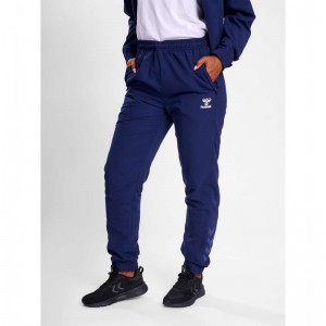 T Shirts Hummel Travel Woven Femme Bleu Marine | 739799-500