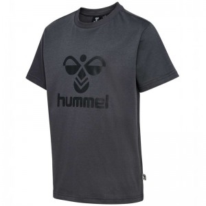 T Shirts Hummel Tres S/S Enfant Grise | 707316-025