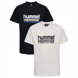 T Shirts Hummel Tukas S/S 2-pack Enfant Noir | 340180-775