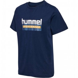 T Shirts Hummel Tukas S/S Enfant Noir | 470697-658