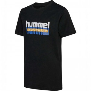 T Shirts Hummel Tukas S/S Enfant Noir | 580795-965