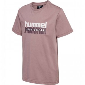 T Shirts Hummel Tukas S/S Enfant Rose | 012829-565
