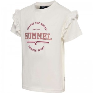 T Shirts Hummel Violet S/S Enfant Blanche | 815961-291