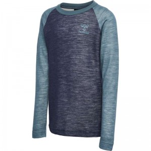 T Shirts Hummel Wingo L/S Enfant Noir | 028099-158