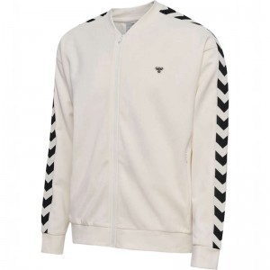 Vestes Hummel Archive Regular Poly Zip Homme Blanche | 783257-394