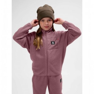 Vestes Hummel Atlas Fleece Zip Enfant Rose | 121298-590