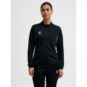 Vestes Hummel Authentic Pl Zip Femme Noir | 684794-387