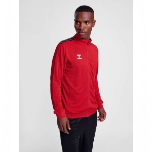 Vestes Hummel Authentic Pl Zip Homme Rouge | 157918-598