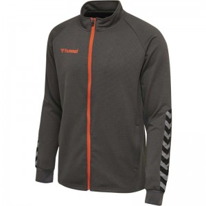 Vestes Hummel Authentic Poly Zip Homme Chocolat | 229931-143
