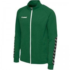 Vestes Hummel Authentic Poly Zip Homme Vert | 821597-147