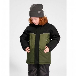 Vestes Hummel Conrad Tex Enfant Vert Olive | 711190-472