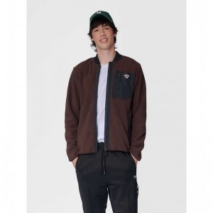 Vestes Hummel Fleece Zip Bee Homme Chocolat | 543715-117