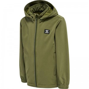 Vestes Hummel Mars Softshell Enfant Vert Olive | 782332-991