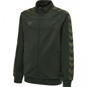 Vestes Hummel Move Classic Zip Enfant Vert | 588032-822