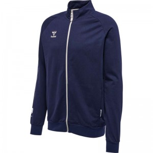 Vestes Hummel Move Grid Cotton Zip Homme Bleu Marine | 282614-433