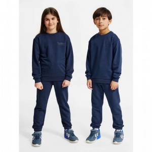 Vêtements De Sport Hummel Jr Base Sweat Enfant Bleu Marine | 214050-731