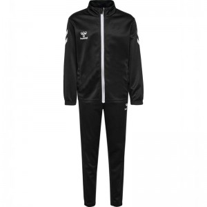 Vêtements De Sport Hummel Logo Suit Enfant Noir | 069163-357
