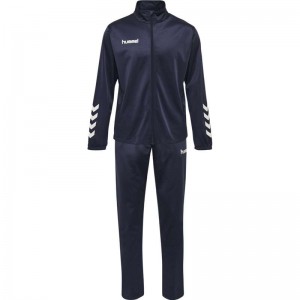 Vêtements De Sport Hummel Promo Poly Suit Enfant Bleu Marine | 580401-528