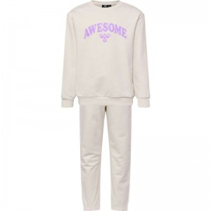 Vêtements De Sport Hummel Rushy Crewsuit Enfant Blanche | 867274-197