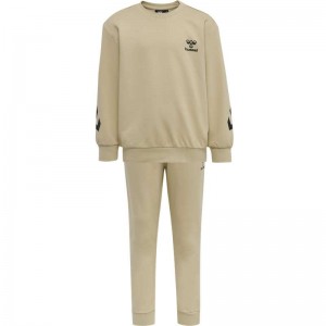 Vêtements De Sport Hummel Venti Tracksuit Enfant Beige | 207295-171