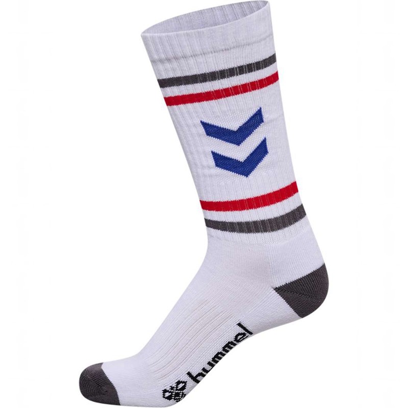 Basket Hummel 3-pack Chevron High Retro Femme Blanche | 844254-378