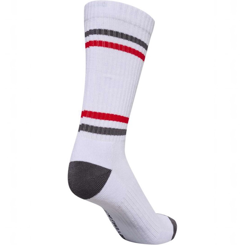 Basket Hummel 3-pack Chevron High Retro Femme Blanche | 844254-378